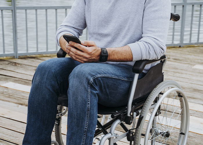 Image of person sitting in wheelchair